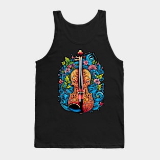 Violin Vintage Charm Music Tank Top